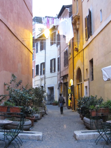 Just another pretty street in Trastevere, Rome